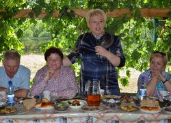 Обід для учасників Зльоту на р. Ворсклі